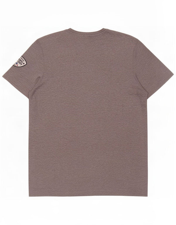 North Sails Mens Regular Fit Graphic T-Shirt Top Medium Grey Flecked Cotton