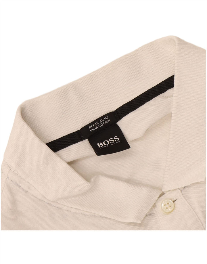 Hugo Boss Mens Regular Fit Polo Shirt XL White
