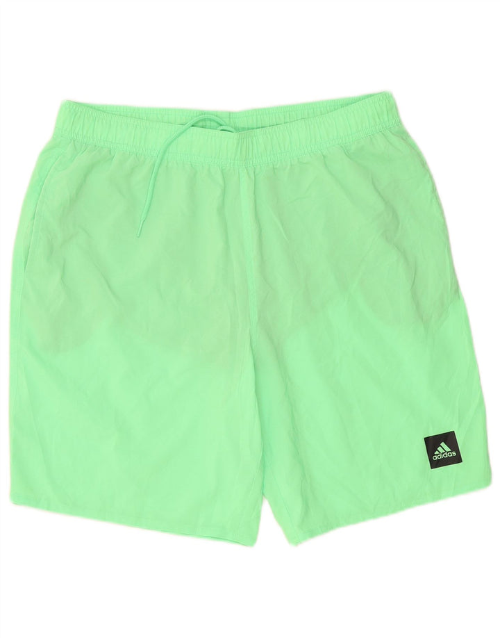 Pantaloni scurți de înot Adidas pentru bărbați, mari, verde, poliester