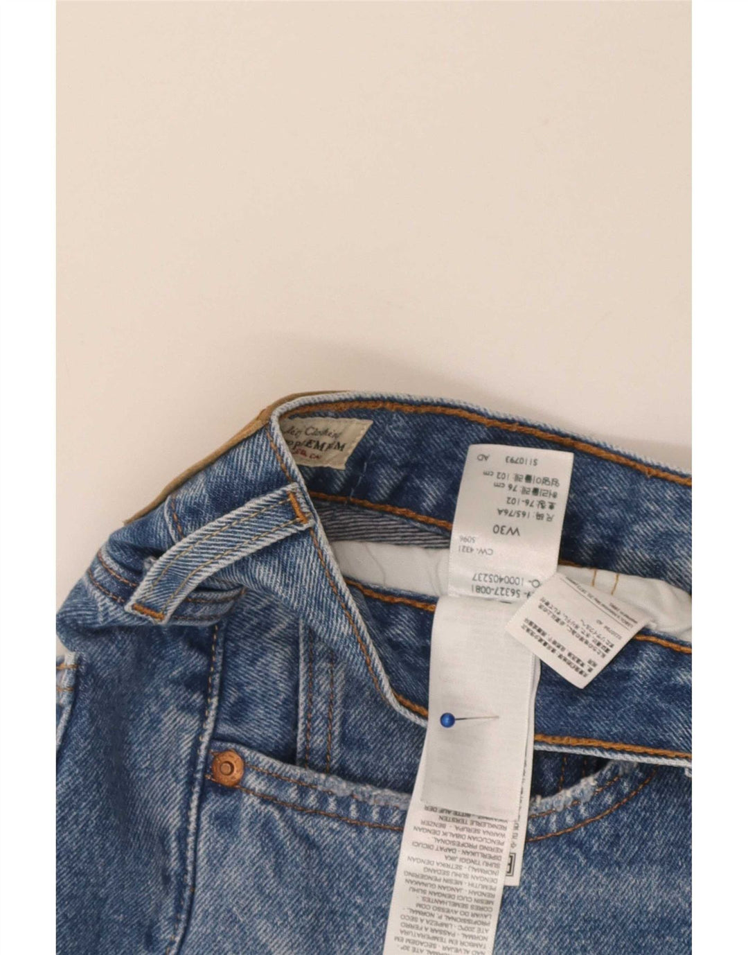 Levi's Womens 501 Distressed Denim Shorts W30 Medium Blue Cotton