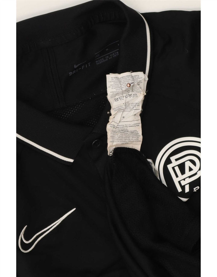 Nike Mens Pro Direct Academy Graphic Polo Shirt Medium Black Colourblock