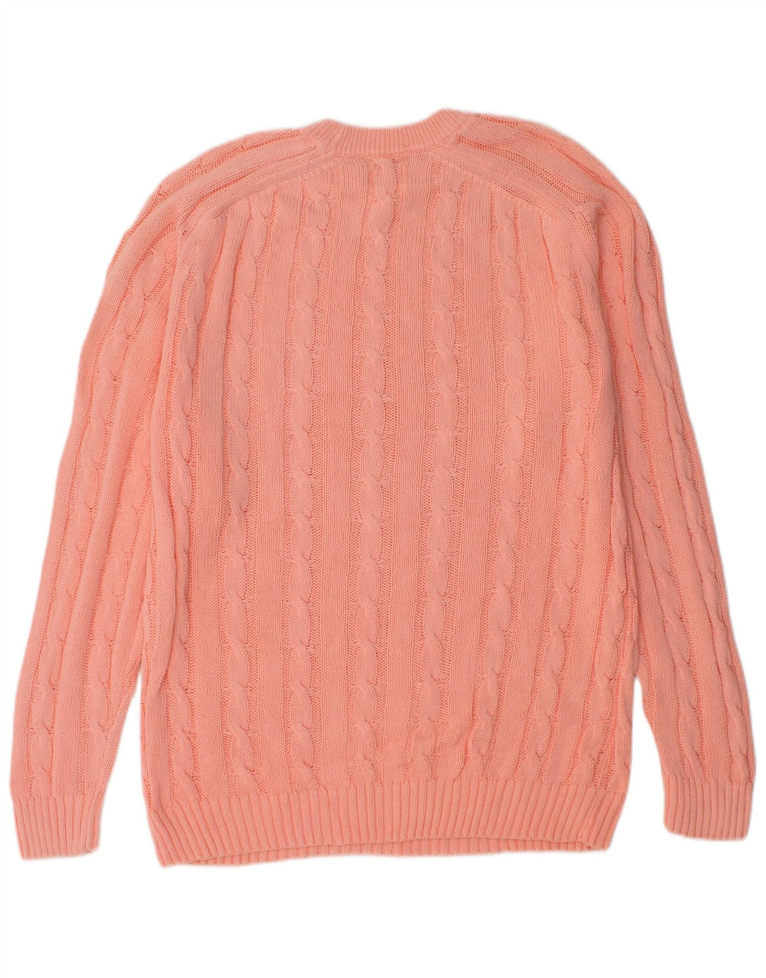 Vintage Mens Crew Neck Jumper Sweater Large Pink