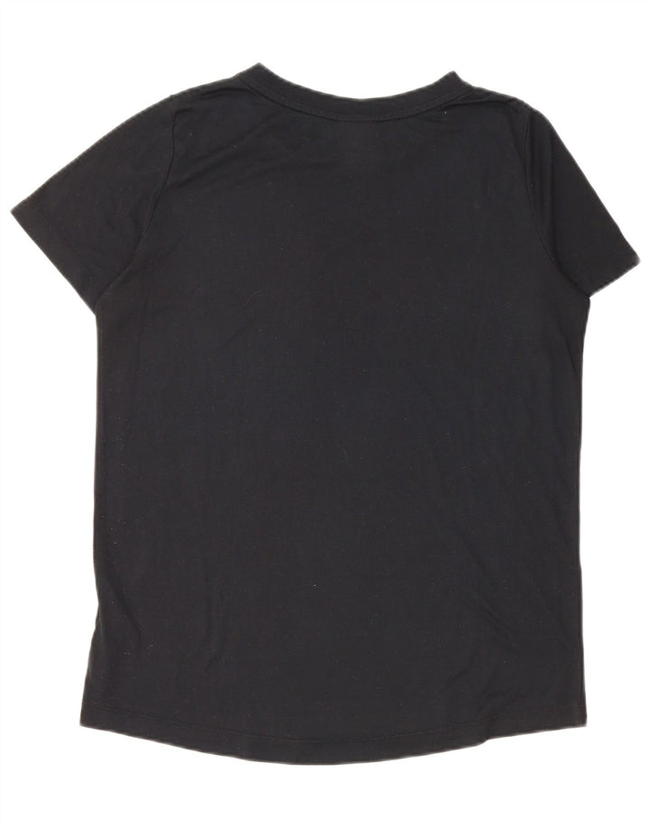 NIKE Mens Graphic T-Shirt Top Small Black Polyester