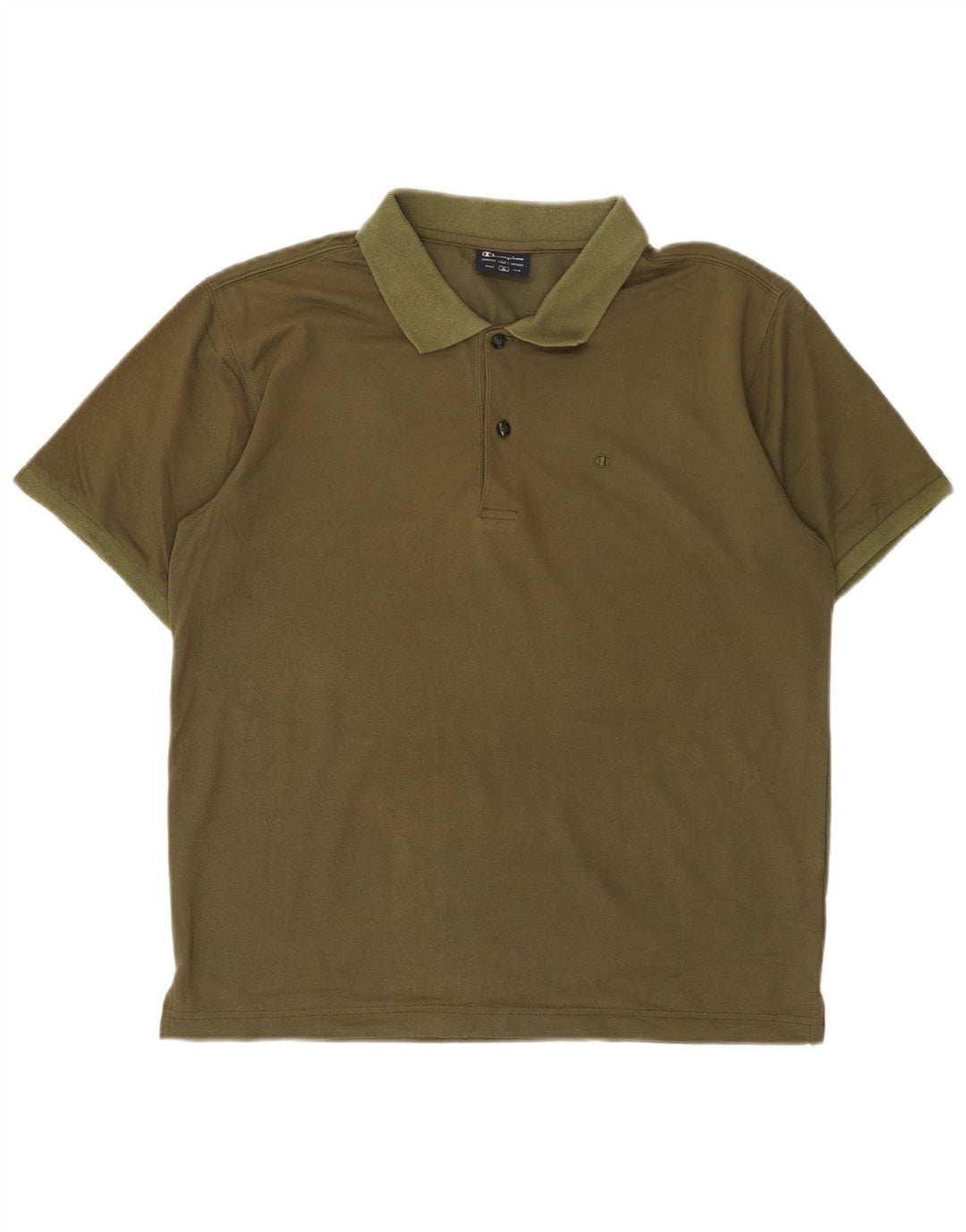 CHAMPION Mens Polo Shirt Small Khaki