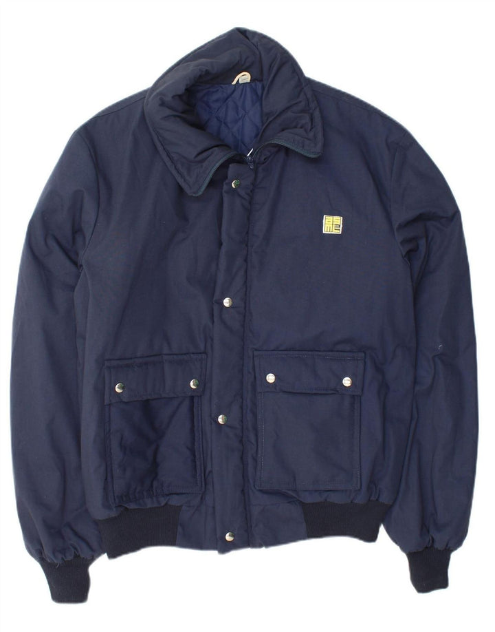 MC KEE'S Mens Bomber Jacket IT 56 3XL Navy Blue