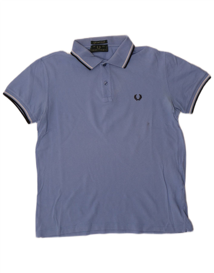 Cămașă polo pentru bărbați Fred Perry, ușor și elastic, mare albastru