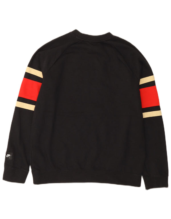 Hanorac cu grafic pentru băieți Nike, 13-14 ani, XL, bumbac color bloc negru