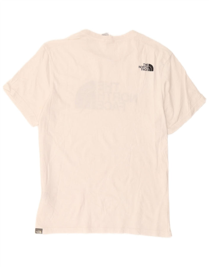The North Face Herre grafisk T-shirt Top Medium Hvid Bomuld