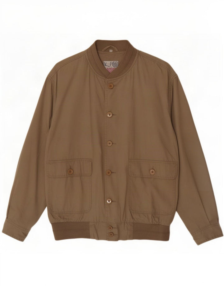 Chaqueta bomber vintage para hombre IT 52 XL Algodón beige