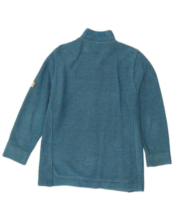 Weird Fish Womens Tracksuit Top Jacket UK 18 XL Blue Cotton