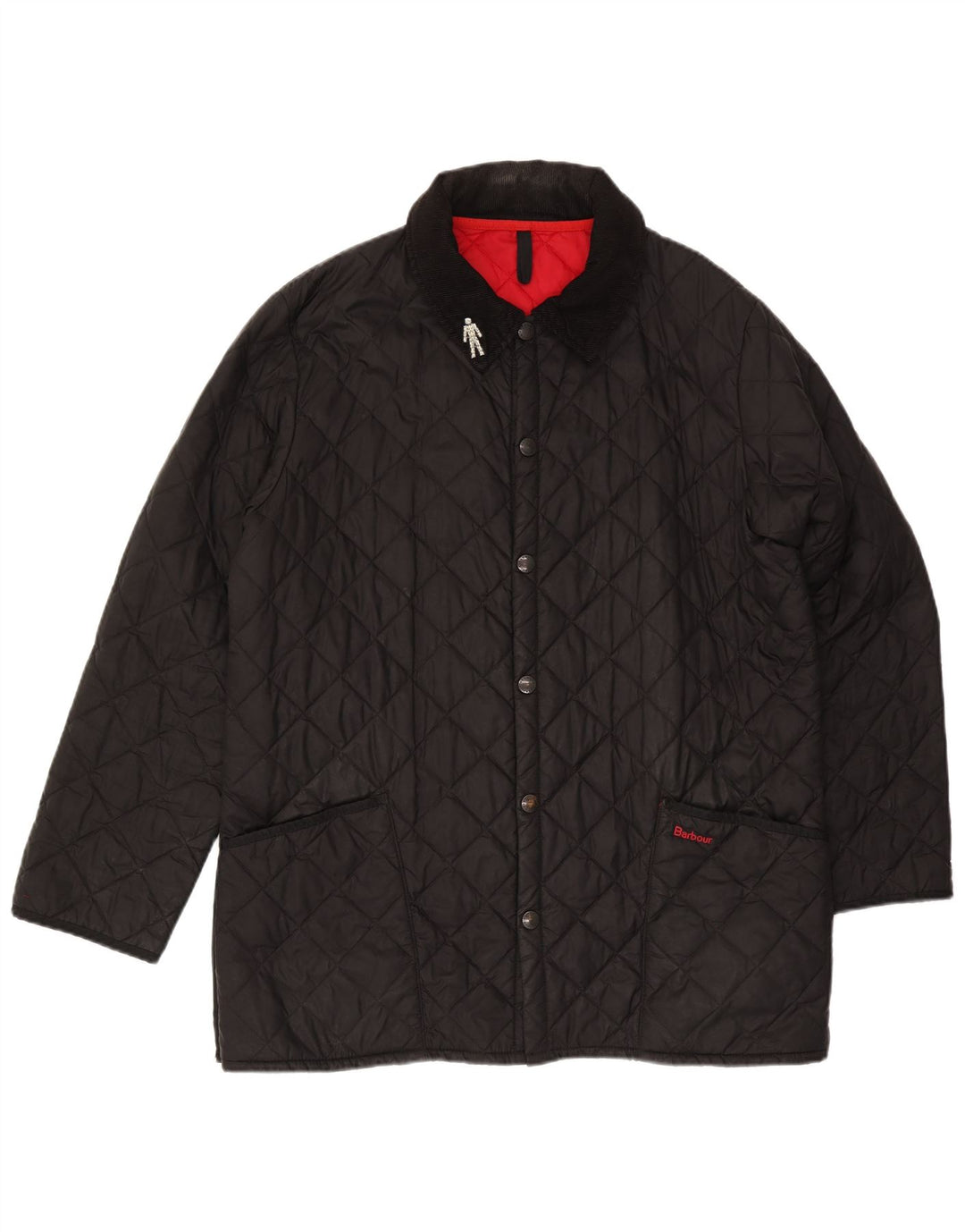 Giacca trapuntata da uomo Barbour UK 40 Large nera in poliammide