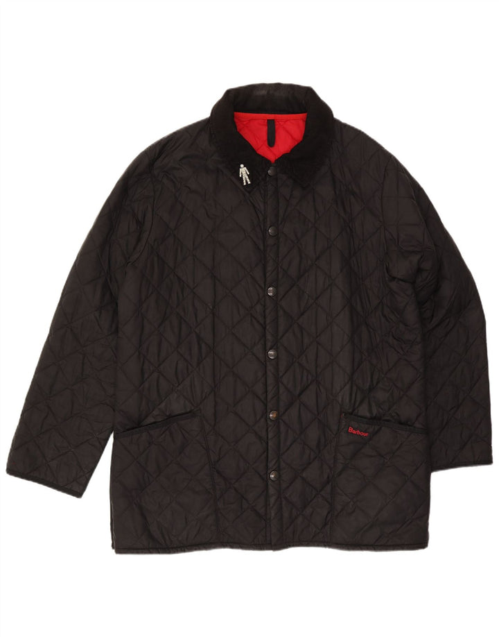 Giacca trapuntata da uomo Barbour UK 40 Large nera in poliammide