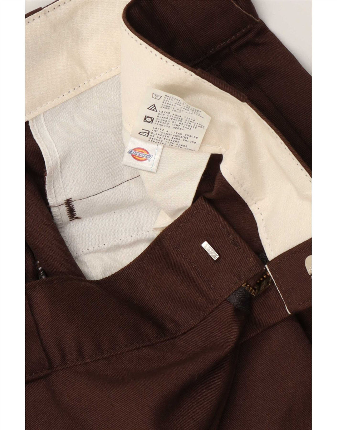 Мужские прямые брюки-карго Dickies W36 L31 коричневые из полиэстера