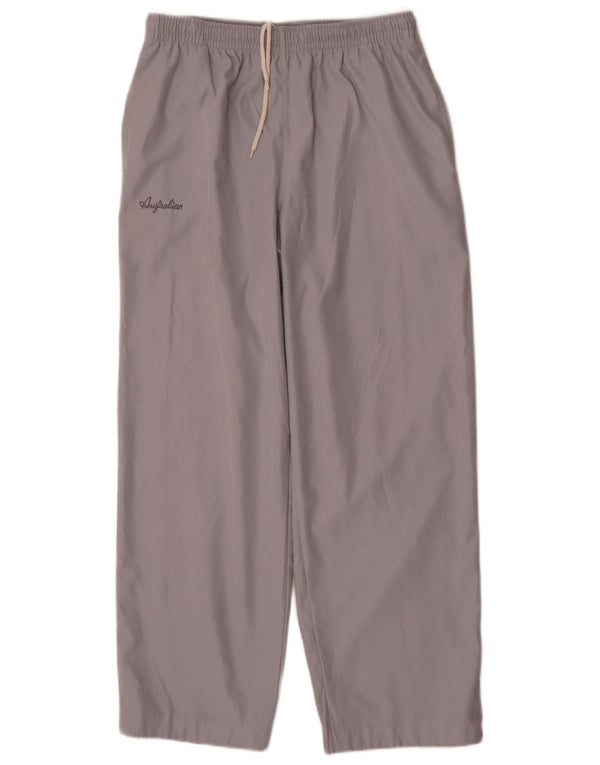 AUSTRALIAN L'ALPINA Mens Tracksuit Trousers IT 48 Medium Grey Polyester