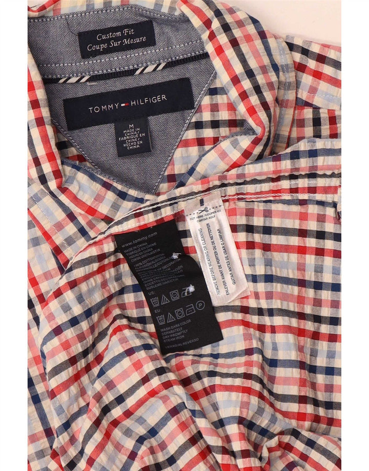Tommy Hilfiger Mens Short Sleeve Shirt Medium Multicoloured Gingham