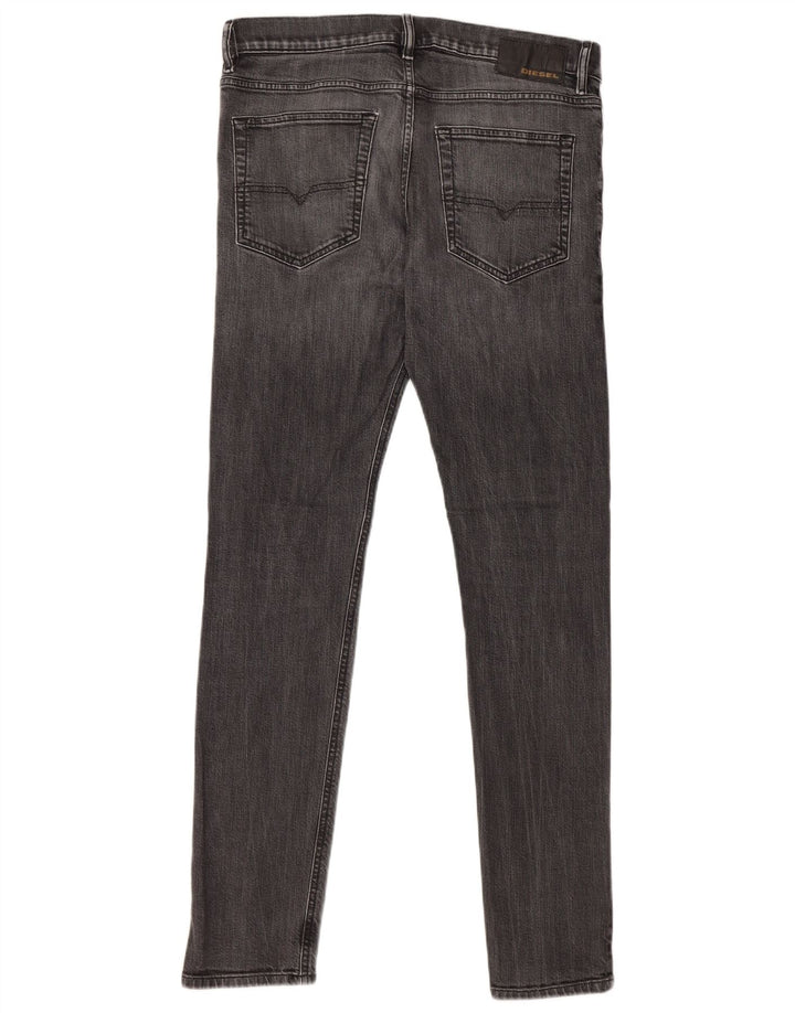 DIESEL Herre D-Luster Slim Jeans W32 L32 Grå Bomuld