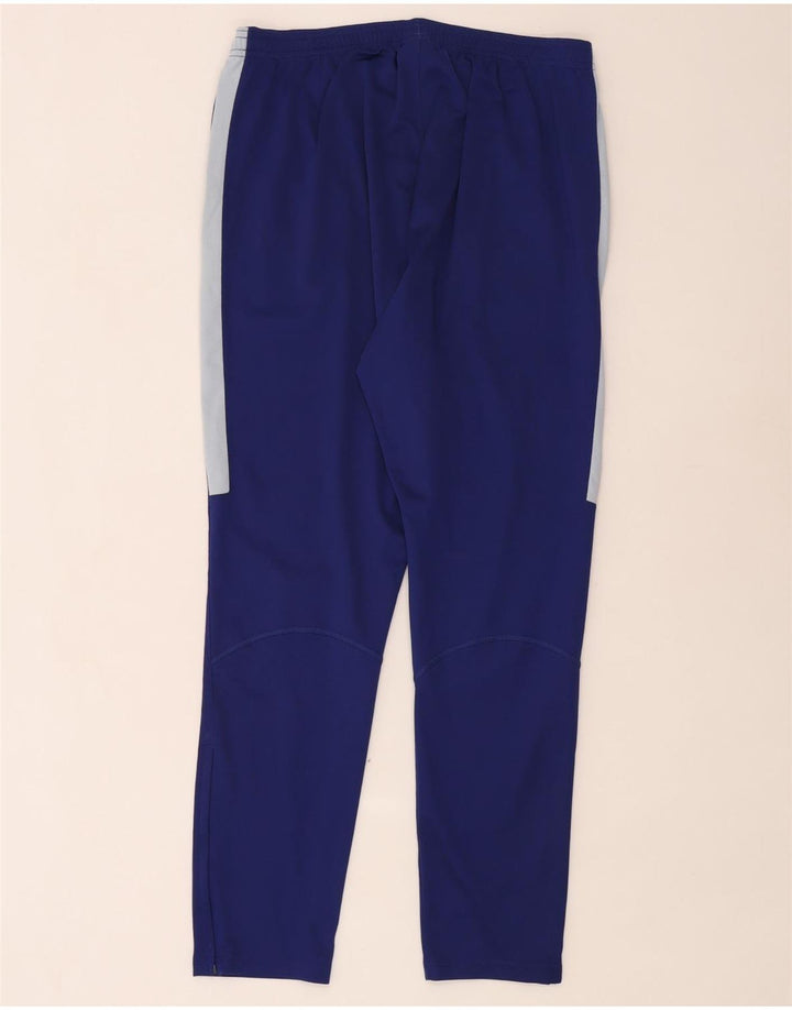 Nike Herren-Trainingshose XL, blaues Colourblock-Polyester