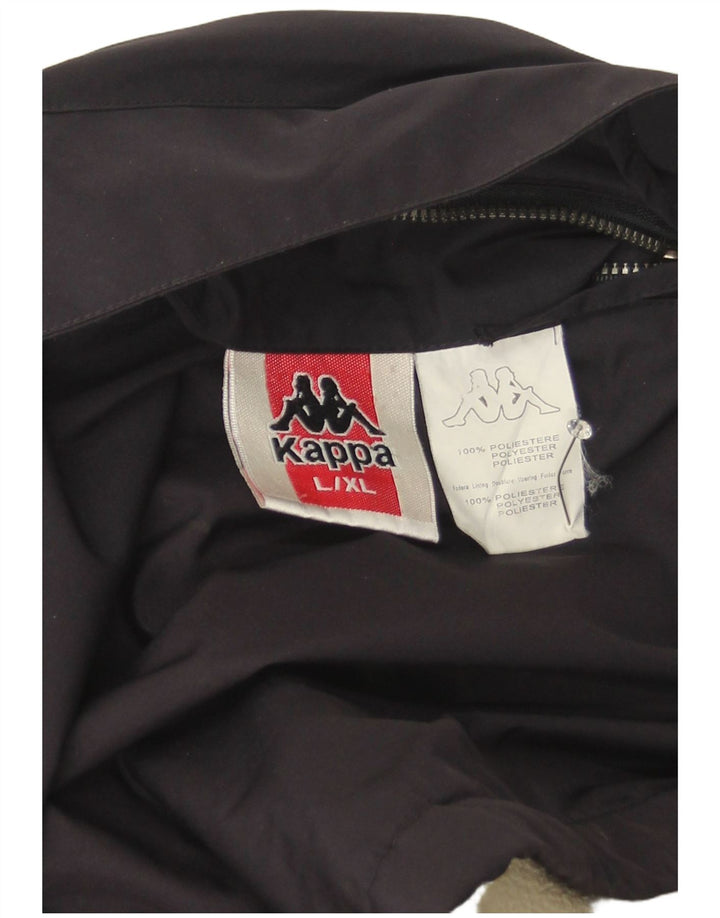 Kappa Mens Windbreaker Jacket UK 40 Large Navy Blue Polyester