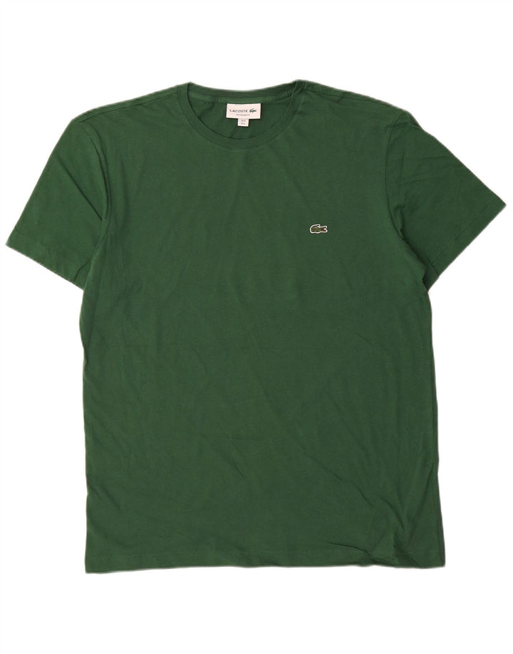 Lacoste Mens Regular Fit T-Shirt Top Size 5 Large Green Cotton