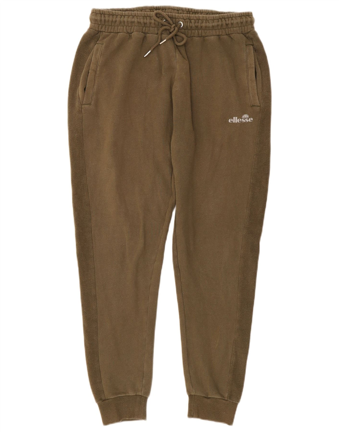 Ellesse Mens Tracksuit Trousers Joggers Large Khaki Cotton