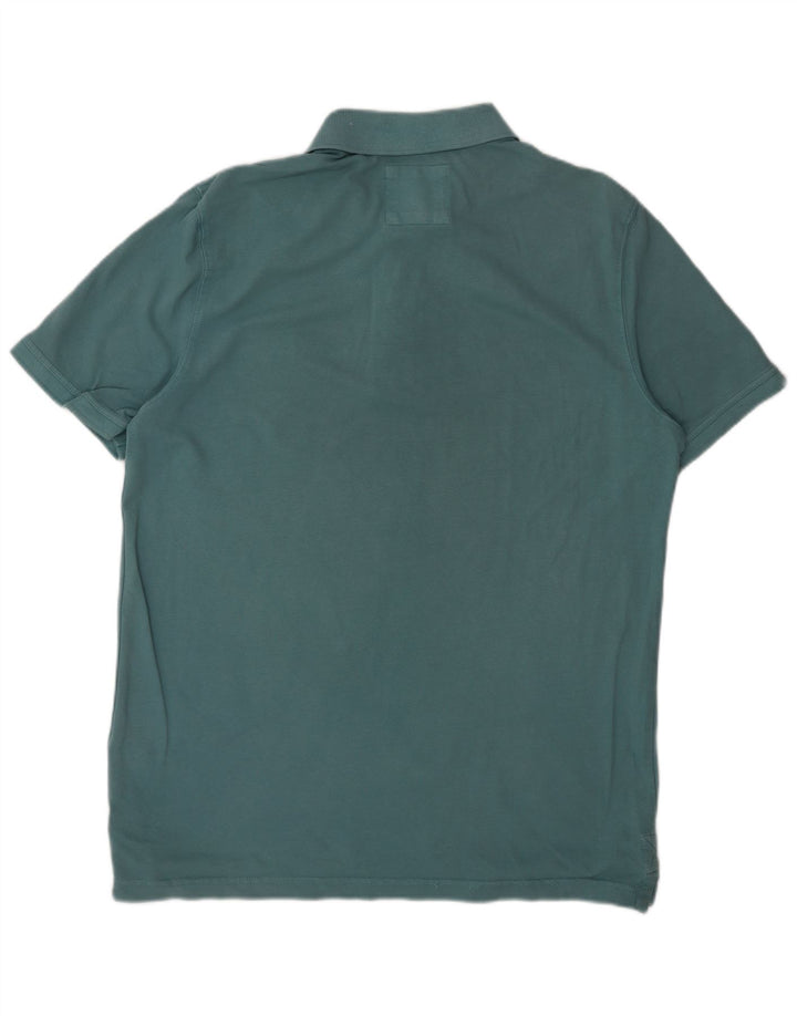 FAT FACE Mens Polo Shirt XL Blue Cotton