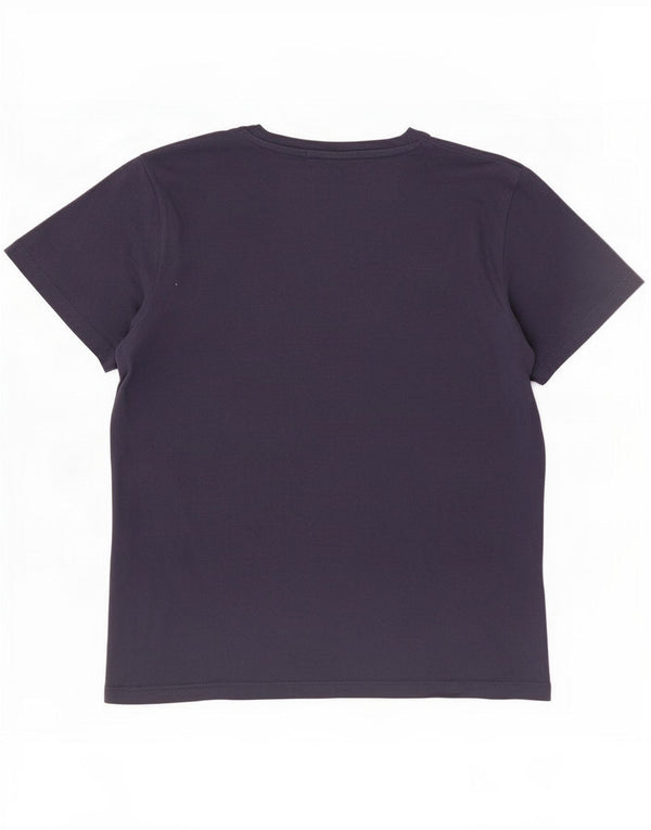 Jack & Jones Mens Graphic T-Shirt Top Medium Navy Blue Cotton