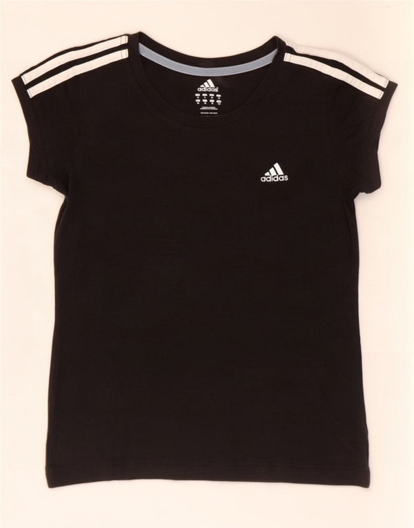 Adidas Womens T-Shirt Top UK 10 Small Black