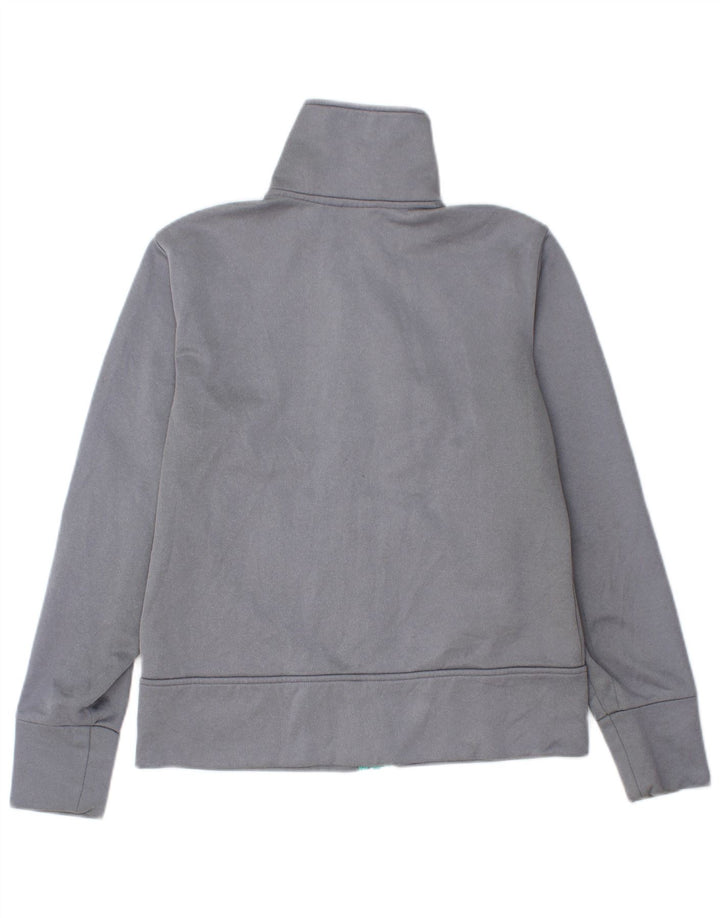 PUMA Womens Tracksuit Top Jacket UK 12 Medium Grey Polyester
