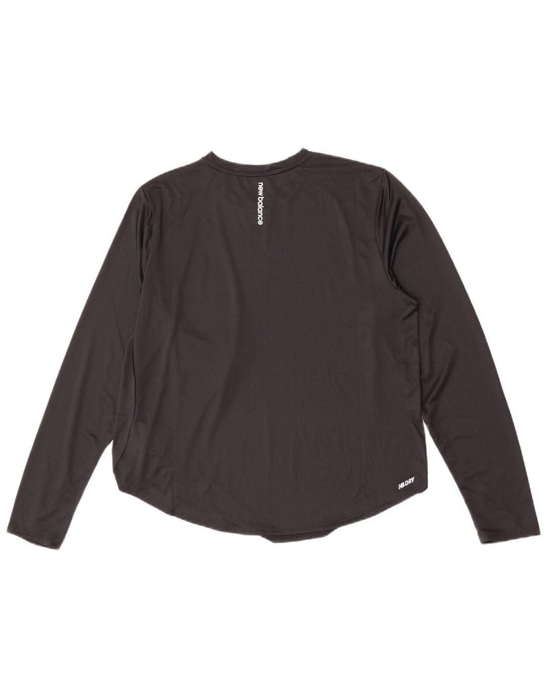 New Balance Womens Top Long Sleeve UK 16 Large Black Polyester