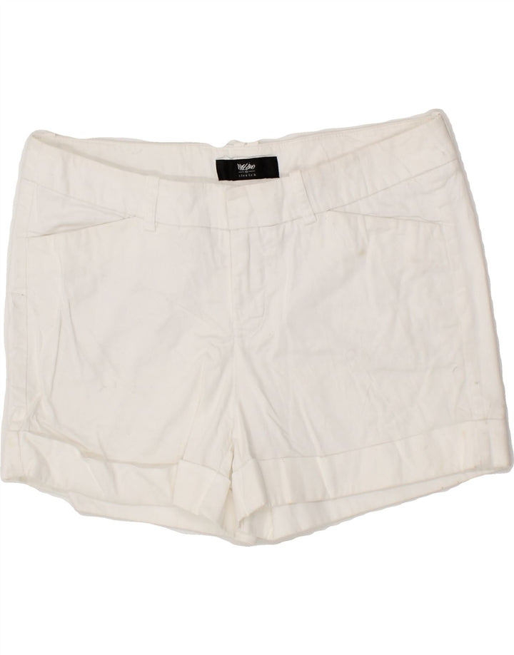 MOSSIMO Womens Denim Shorts US 6 Medium W30 White Cotton Vintage Mossimo and Second-Hand Mossimo from Messina Hembry 