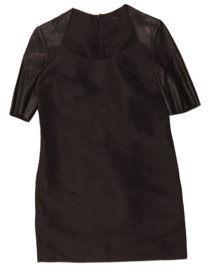 Cos Damen Etuikleid EU 34 XS Schwarz Polyester