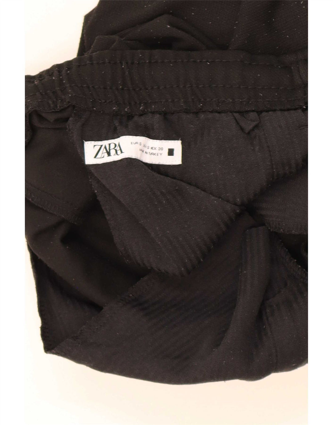 Zara Mens Tracksuit Trousers Small Black Polyester