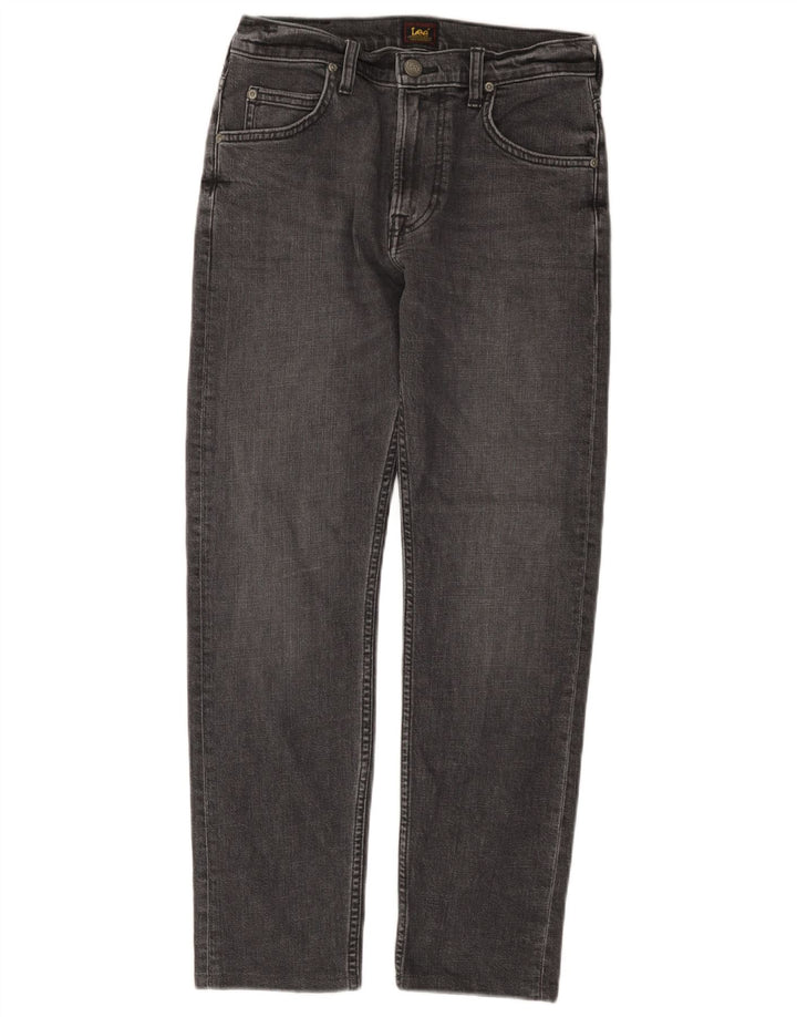 Lee Mens Rider Straight Jeans W28 L28 Grey Cotton