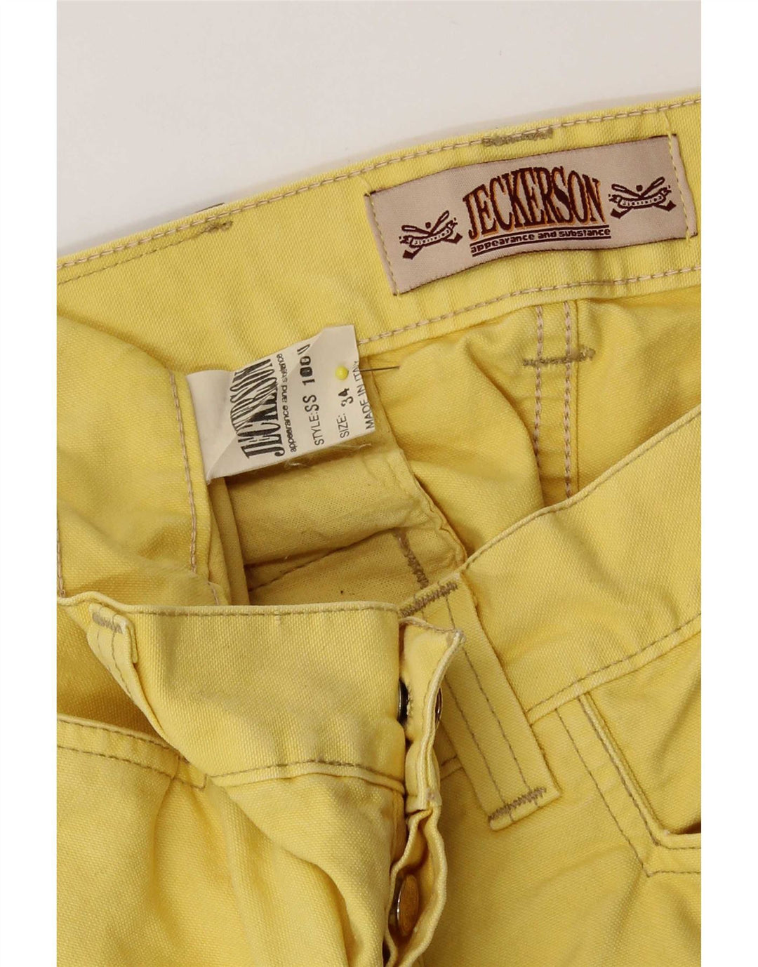 Jeckerson Herre Bermuda Shorts W34 store gule bomuld