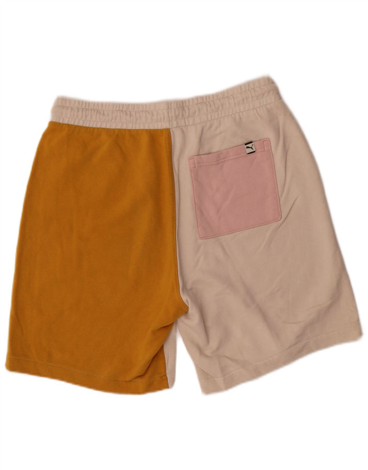 Puma Mens Sport Shorts Médio Multicolorido Colorblock Algodão