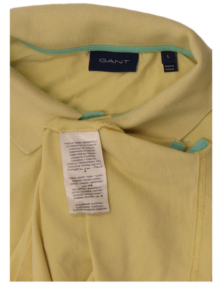 GANT Polo Homme Large Jaune Coton