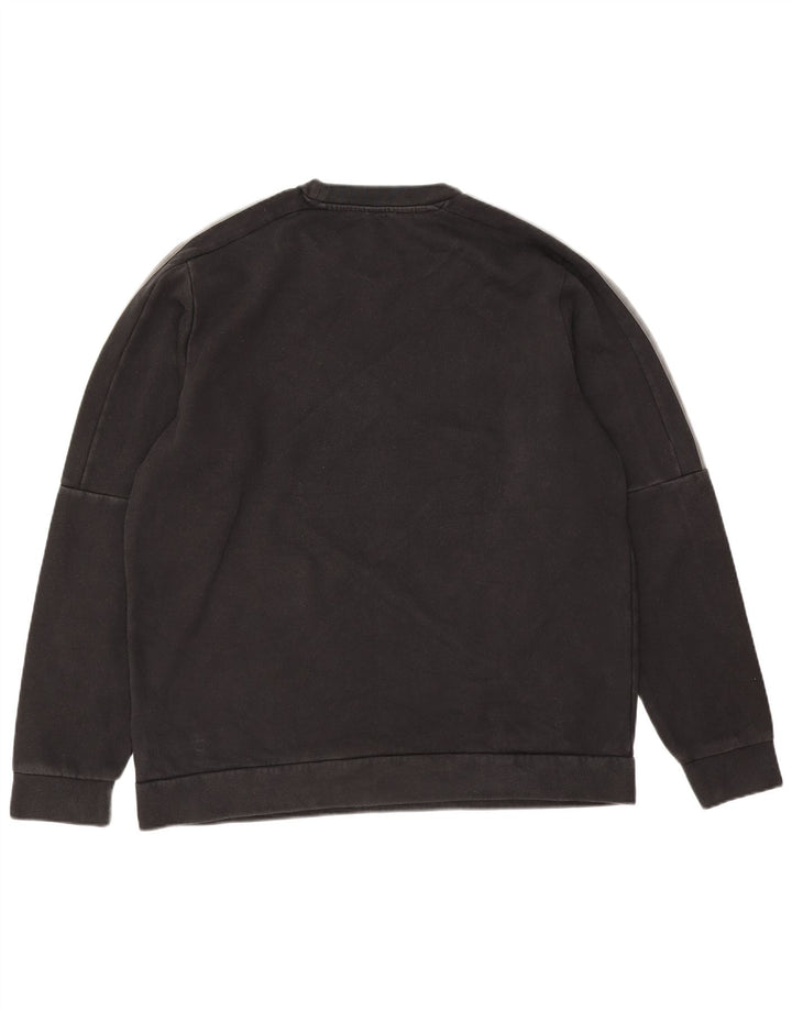 Adidas Mens Sweatshirt Jumper Large Black Cotton