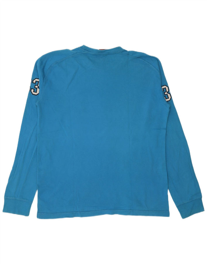 Levi's Grafisk Top Langærmet Herre Stor Blå Colourblock Bomuld