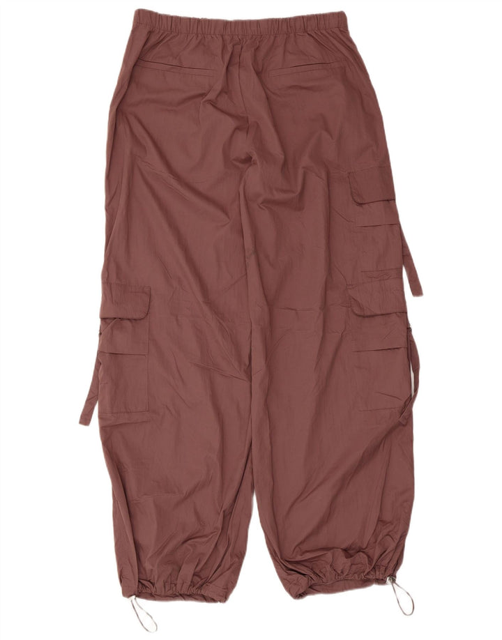 Pantaloni cargo Zara da donna a gamba larga medi W28 L30 poliestere marrone