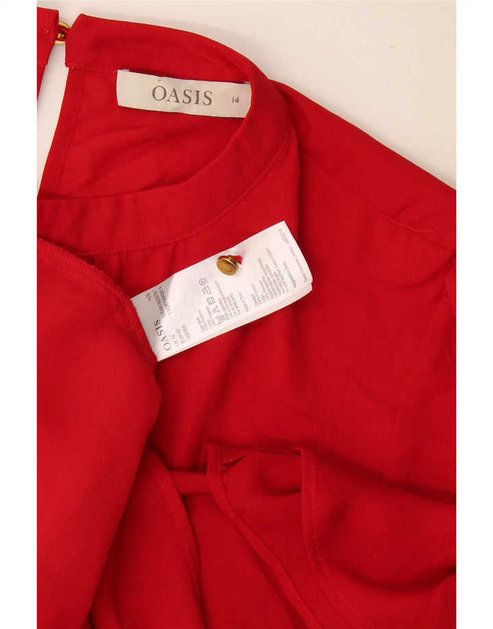 Camicetta da donna Oasis Top UK 14 Large Rosso Poliestere