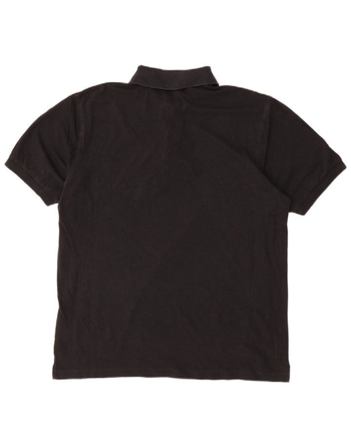 Hugo Boss Mens Polo Shirt Large Black Cotton
