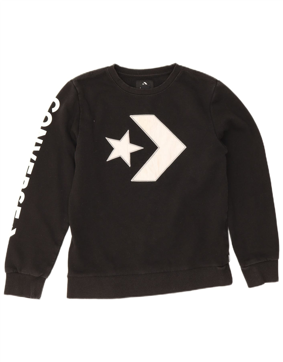 Converse Boys Graphic Sweatshirt Jumper 13-14 Years XL Black