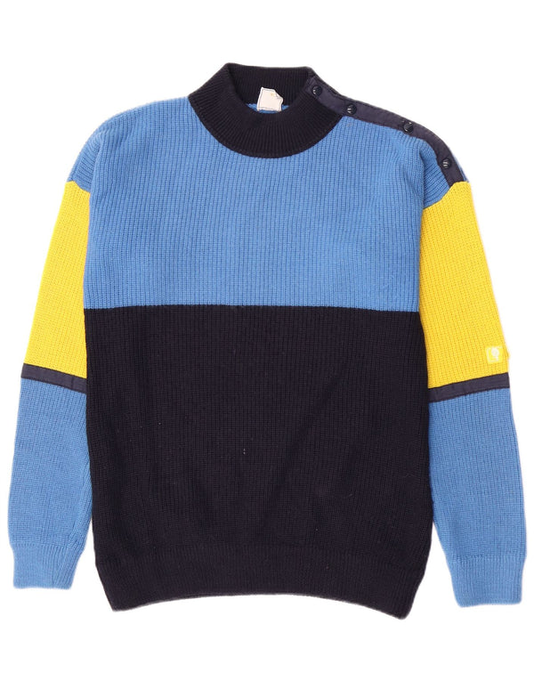 Marina Yachting Pull col roulé pour homme EU 38 Bleu moyen Nautique