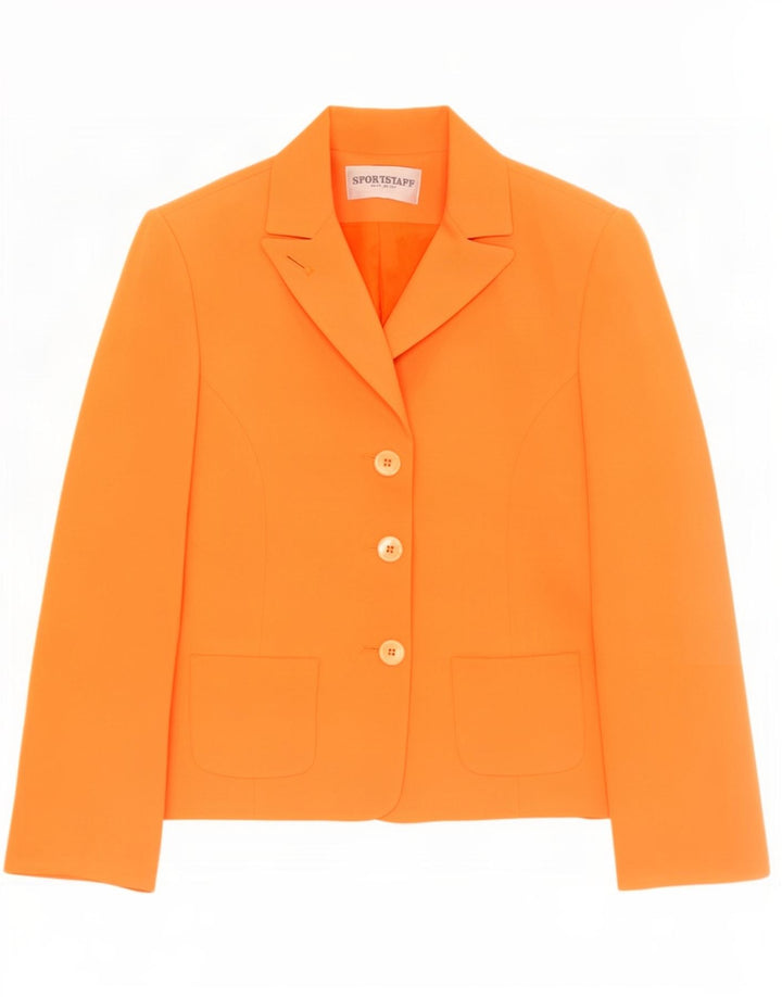 Giacca blazer a 3 bottoni da donna Sport Staff IT 42 arancione medio