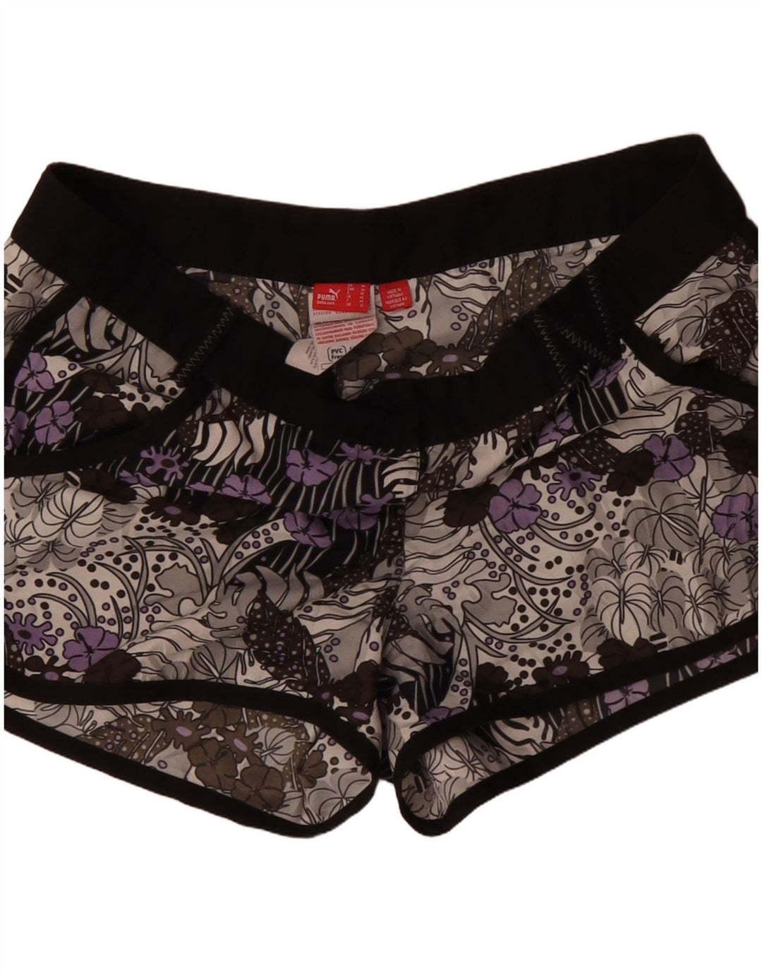 Puma Womens Swimming Shorts UK 12 Medium  Multicoloured Floral Polyester