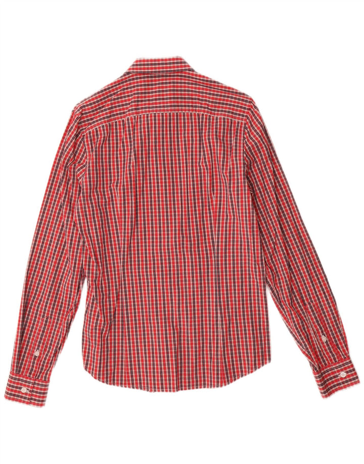 Calvin Klein Jeans Mens Shirt Medium Red Check Cotton