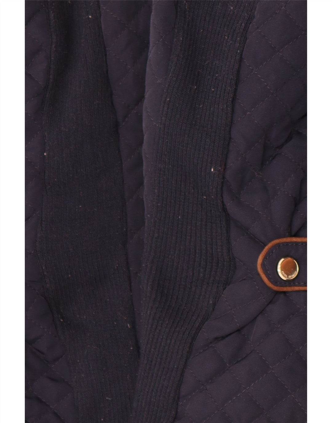 Zara Womens Quilted Gilet UK 16 Large Navy Blue