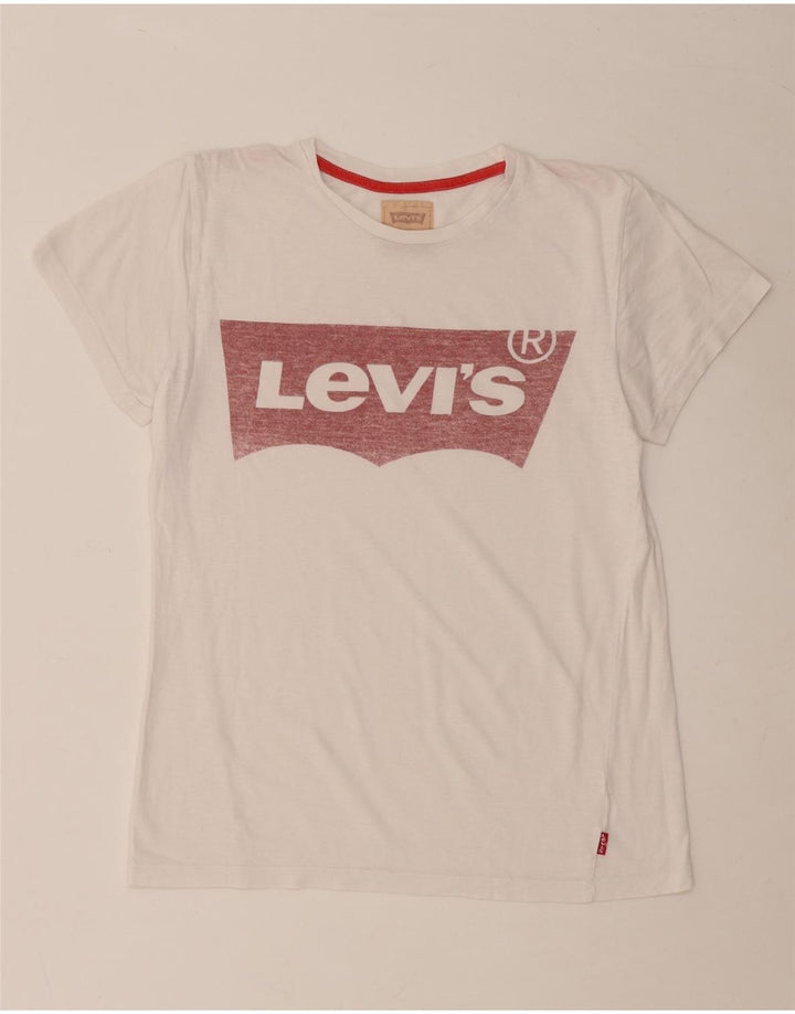LEVI'S Boys Graphic T-Shirt Top 13-14 Years White