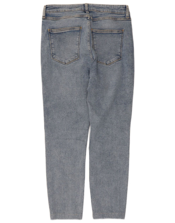 Zara Dame Cropped Jeans EU 42 Large W32 L24 Blå