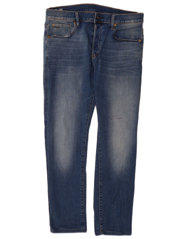 Jeans slim da uomo G-Star W34 L32 cotone blu